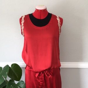 La Perla red silky pajamas